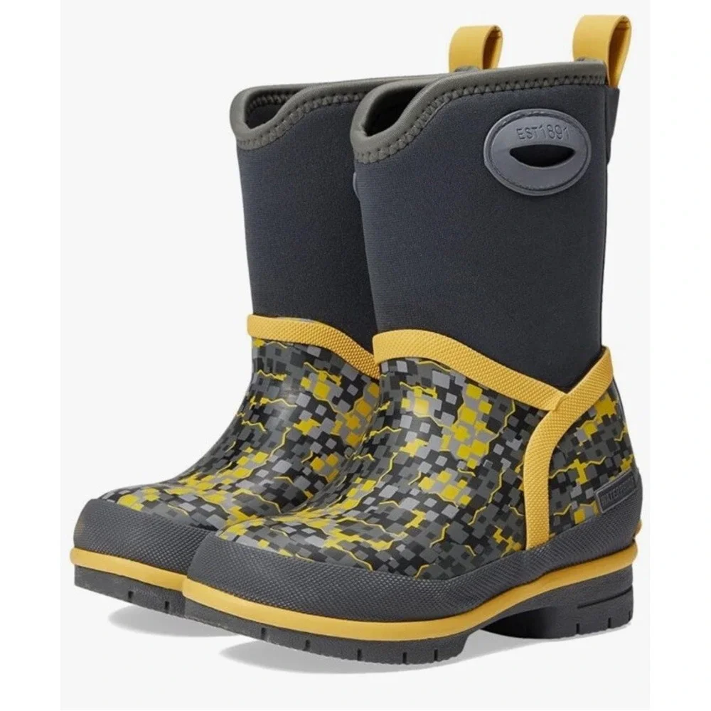 Boy's‎ Western Chief Power Pixel Cold Rated Neoprene Boots Big Kid Size 1c
